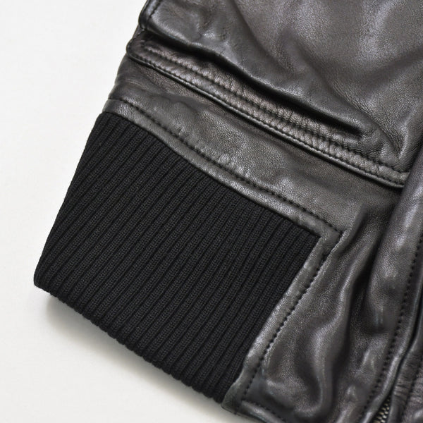 Alexander McQueen アレキサンダー マックイーン レザーフライトジャケット サイズ38 ブラック アーカイブ 美品 中古 4a009313