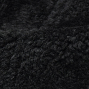 極美品 RICK OWENS リックオウエンス 変形 レザージャケット フード付き RP 9717/LSHO ラムレザー ブラック シルバー金具 サイズ38 中古 4a009325