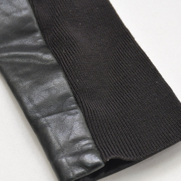 極美品 RICK OWENS リックオウエンス 変形 レザージャケット フード付き RP 9717/LSHO ラムレザー ブラック シルバー金具 サイズ38 中古 4a009325