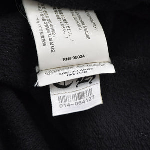 極美品 CHROME HEARTS クロムハーツ STENCIL HOODIE 袖ステンシル バックホースシュー プリント プルオーバーパーカー ブラック サイズXL 中古 4a009377