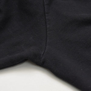 極美品 CHROME HEARTS クロムハーツ STENCIL HOODIE 袖ステンシル バックホースシュー プリント プルオーバーパーカー ブラック サイズXL 中古 4a009377