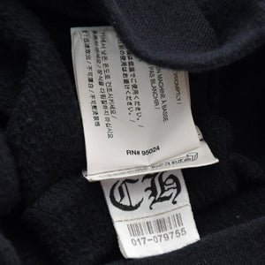 Very Good Condition CHROME HEARTS Arm Stencil Hoodie Parka Cotton Black White Size S Used 4a009378