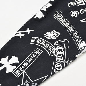 Very Good Condition CHROME HEARTS Arm Stencil Hoodie Parka Cotton Black White Size S Used 4a009378