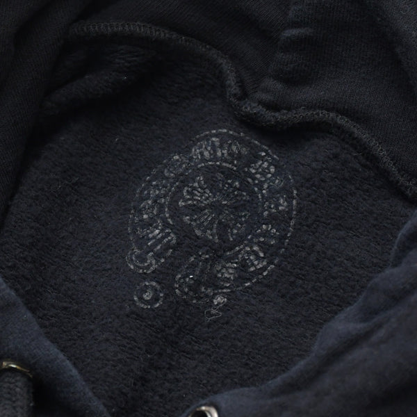 Very Good Condition CHROME HEARTS Arm Stencil Hoodie Parka Cotton Black White Size S Used 4a009378