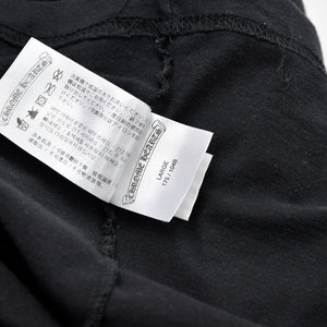 Very Good Condition CHROME HEARTS Sleeve CH Plus Old English Logo Long T Black White Size L Used 4a009379