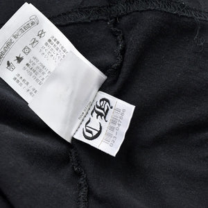 Very Good Condition CHROME HEARTS Sleeve CH Plus Old English Logo Long T Black White Size L Used 4a009379