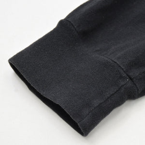 Very Good Condition CHROME HEARTS Sleeve CH Plus Old English Logo Long T Black White Size L Used 4a009379