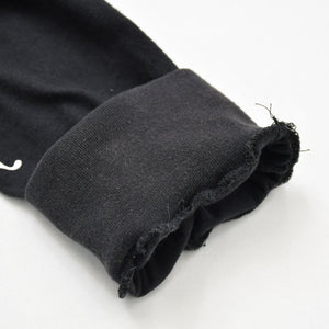 Very Good Condition CHROME HEARTS Sleeve CH Plus Old English Logo Long T Black White Size L Used 4a009379