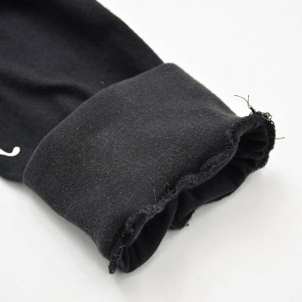 Very Good Condition CHROME HEARTS Sleeve CH Plus Old English Logo Long T Black White Size L Used 4a009379