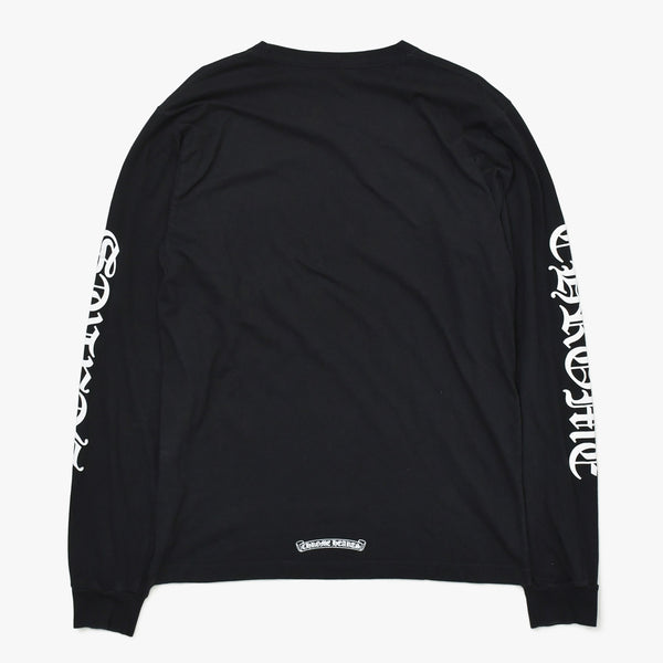 CHROME HEARTS Neck Logo Long Sleeve Tee Neck Logo Long Sleeve Tee Black Size L Good Condition Used 4a009380