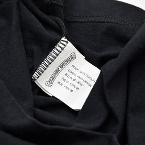 Very Good Condition CHROME HEARTS Men's Half Sleeve Pocket T-Shirt CH Cross Hairy Dagger Black Size L Used 4a009381