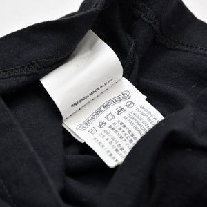 Very Good Condition CHROME HEARTS Men's Half Sleeve Pocket T-Shirt CH Cross Hairy Dagger Black Size L Used 4a009381