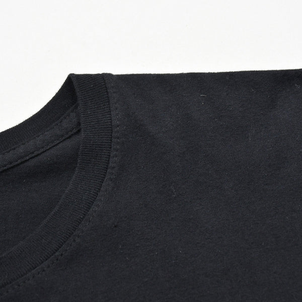 Very Good Condition CHROME HEARTS Men's Half Sleeve Pocket T-Shirt CH Cross Hairy Dagger Black Size L Used 4a009381