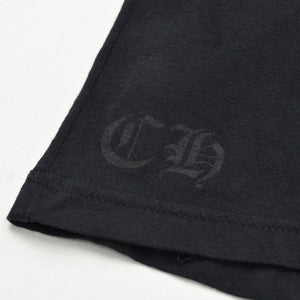 Very Good Condition CHROME HEARTS Men's Half Sleeve Pocket T-Shirt CH Cross Hairy Dagger Black Size L Used 4a009381