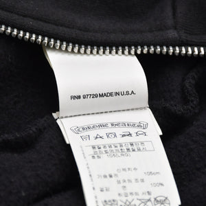 Very Good Condition CHROME HEARTS Foti Harristita Zip Up Parka Scroll Logo Star Black Silver Size L Used 4a009382