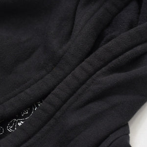 Very Good Condition CHROME HEARTS Foti Harristita Zip Up Parka Scroll Logo Star Black Silver Size L Used 4a009382