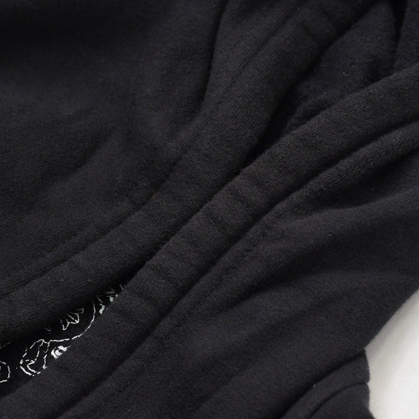 Very Good Condition CHROME HEARTS Foti Harristita Zip Up Parka Scroll Logo Star Black Silver Size L Used 4a009382
