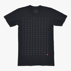 CHROME HEARTS FOTI HARRIS TEETER Short sleeve T-shirt Made in USA Cotton Black Red Size S Good Condition Used 4a009383