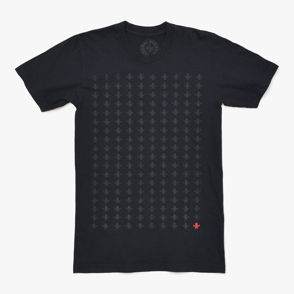 CHROME HEARTS FOTI HARRIS TEETER Short sleeve T-shirt Made in USA Cotton Black Red Size S Good Condition Used 4a009383