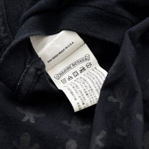CHROME HEARTS FOTI HARRIS TEETER Short sleeve T-shirt Made in USA Cotton Black Red Size S Good Condition Used 4a009383