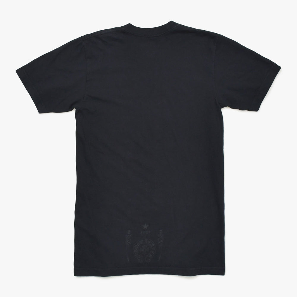 CHROME HEARTS クロムハーツ FOTI HARRIS TEETER 半袖Tシャツ USA製 コットン ブラック レッド サイズS 美品 中古 4a009383