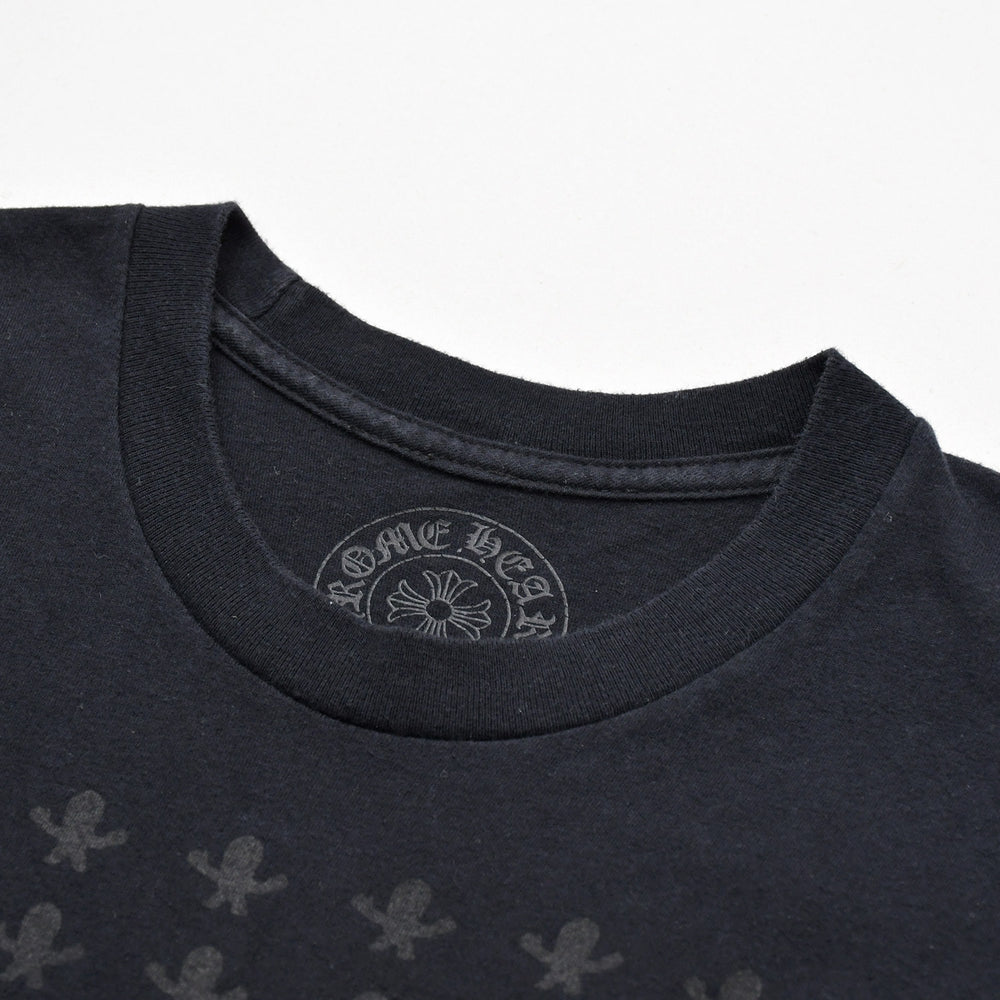 CHROME HEARTS クロムハーツ FOTI HARRIS TEETER 半袖Tシャツ USA製 コットン ブラック レッド サイズS 美品 中古 4a009383