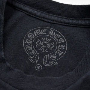 CHROME HEARTS FOTI HARRIS TEETER Short sleeve T-shirt Made in USA Cotton Black Red Size S Good Condition Used 4a009383