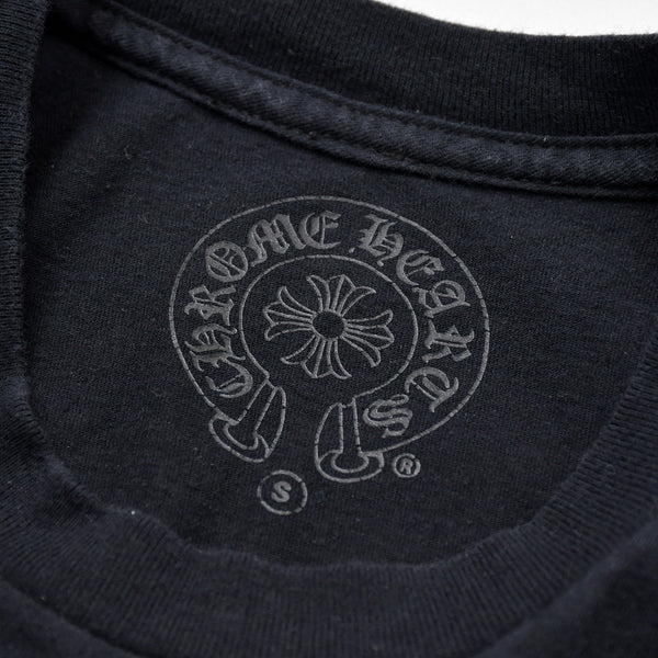 CHROME HEARTS FOTI HARRIS TEETER Short sleeve T-shirt Made in USA Cotton Black Red Size S Good Condition Used 4a009383