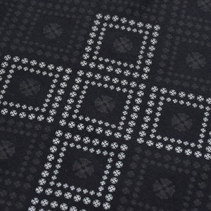 CHROME HEARTS クロムハーツ CHプラス バッククロス プリント 長袖Tシャツ コットン ブラック サイズL 美品 中古 4a009384