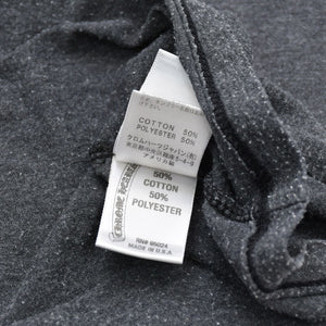 CHROME HEARTS Henley Neck Long Sleeve T-Shirt U.S.AGray with silver hardware, size S, excellent condition, pre-owned. (Item number: 4a009385)