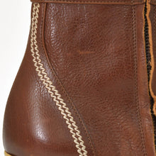 画像をギャラリービューアに読み込む, CHRISTIAN DIOR クリスチャンディオール ガリアーノ期 エンブロイダリー ヒールブーツ 蝶 花柄 刺繍 レザー ブラウン サイズ36 1/2 美品 中古 4b009414