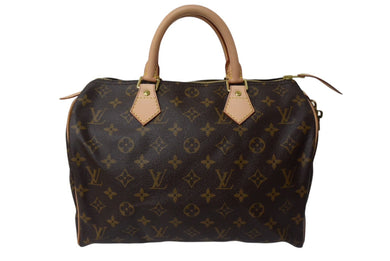 極美品 LOUIS VUITTON ルイヴィトン スピーディ30 ハンドバッグ M41526 旧型 モノグラムキャンバス ブラウン 中古 4c069417