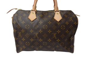 極美品 LOUIS VUITTON ルイヴィトン スピーディ30 ハンドバッグ M41526 旧型 モノグラムキャンバス ブラウン 中古 4c069417