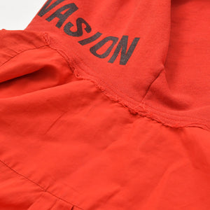 極美品 RAF SIMONS ラフシモンズ 02SS ノースリーブ シャツフーディ サイズ46 テロ期 レッド カットオフ アーカイブ 中古 4a009432