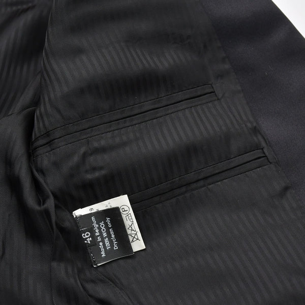 極美品 RAF SIMONS ラフシモンズ 99AW シングル テーラードジャケット サイズ46 ブラック ウール アーカイブ ディスオーダー期 中古 4a009435