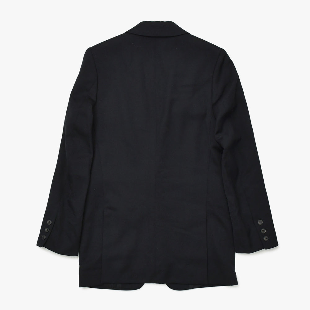 極美品 RAF SIMONS ラフシモンズ 99AW シングル テーラードジャケット サイズ46 ブラック ウール アーカイブ ディスオーダー期 中古 4a009435