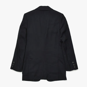 極美品 RAF SIMONS ラフシモンズ 99AW シングル テーラードジャケット サイズ46 ブラック ウール アーカイブ ディスオーダー期 中古 4a009435