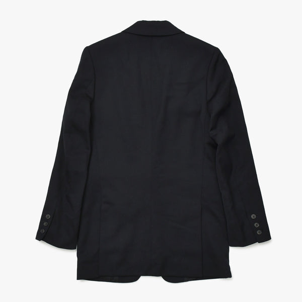 極美品 RAF SIMONS ラフシモンズ 99AW シングル テーラードジャケット サイズ46 ブラック ウール アーカイブ ディスオーダー期 中古 4a009435