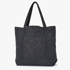 CHROME HEARTS クロムハーツ ホースシュー プリント キャンバス トートバッグ ブラック 美品 中古 4a000952