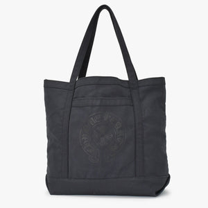 CHROME HEARTS クロムハーツ ホースシュー プリント キャンバス トートバッグ ブラック 美品 中古 4a000952