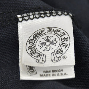 CHROME HEARTS クロムハーツ ホースシュー プリント キャンバス トートバッグ ブラック 美品 中古 4a000952