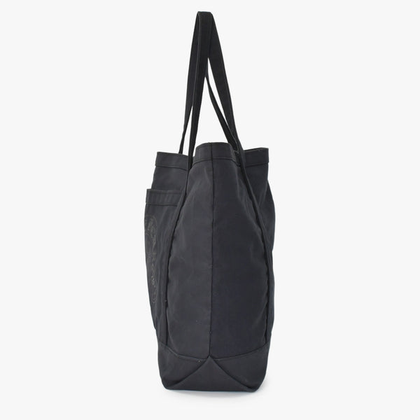 CHROME HEARTS クロムハーツ ホースシュー プリント キャンバス トートバッグ ブラック 美品 中古 4a000952