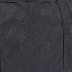 CHROME HEARTS クロムハーツ ホースシュー プリント キャンバス トートバッグ ブラック 美品 中古 4a000952