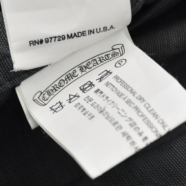 CHROME HEARTS Dagger Zip Nylon Coat Black Size XS RN# 97729 Good Condition Used 4a000953