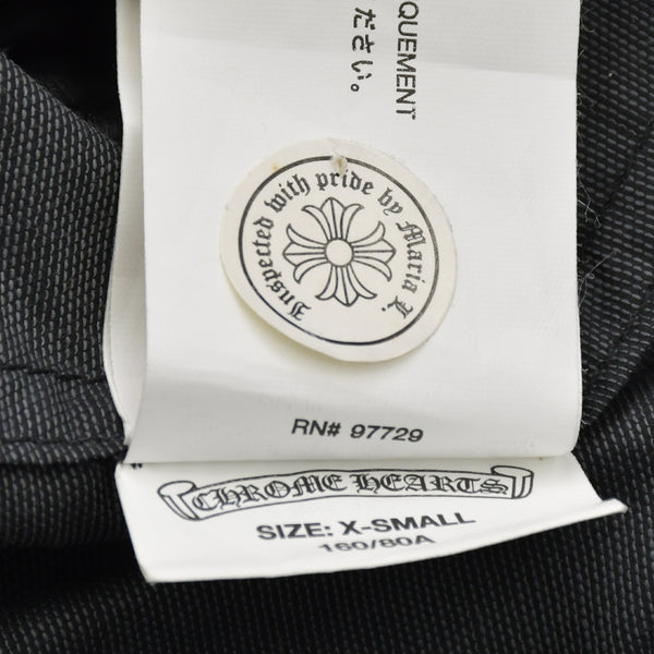 CHROME HEARTS Dagger Zip Nylon Coat Black Size XS RN# 97729 Good Condition Used 4a000953