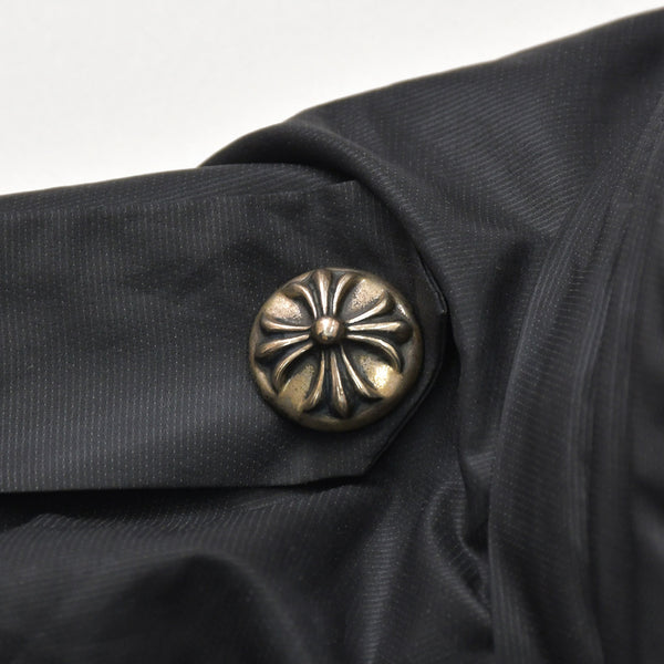 CHROME HEARTS Dagger Zip Nylon Coat Black Size XS RN# 97729 Good Condition Used 4a000953