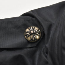 画像をギャラリービューアに読み込む, CHROME HEARTS クロムハーツ ダガージップ ナイロンコート ブラック サイズXS RN＃ 97729 美品 中古 4a000953