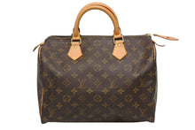 画像をギャラリービューアに読み込む, 極美品 LOUISVUITTON ルイヴィトン スピーディ35 ハンドバッグ M41526 モノグラムキャンバス ゴールド金具 ブラウン 中古 4b009535