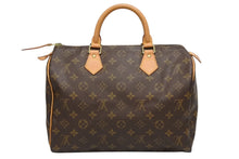 画像をギャラリービューアに読み込む, 極美品 LOUISVUITTON ルイヴィトン スピーディ35 ハンドバッグ M41526 モノグラムキャンバス ゴールド金具 ブラウン 中古 4b009535