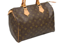 画像をギャラリービューアに読み込む, 極美品 LOUISVUITTON ルイヴィトン スピーディ35 ハンドバッグ M41526 モノグラムキャンバス ゴールド金具 ブラウン 中古 4b009535